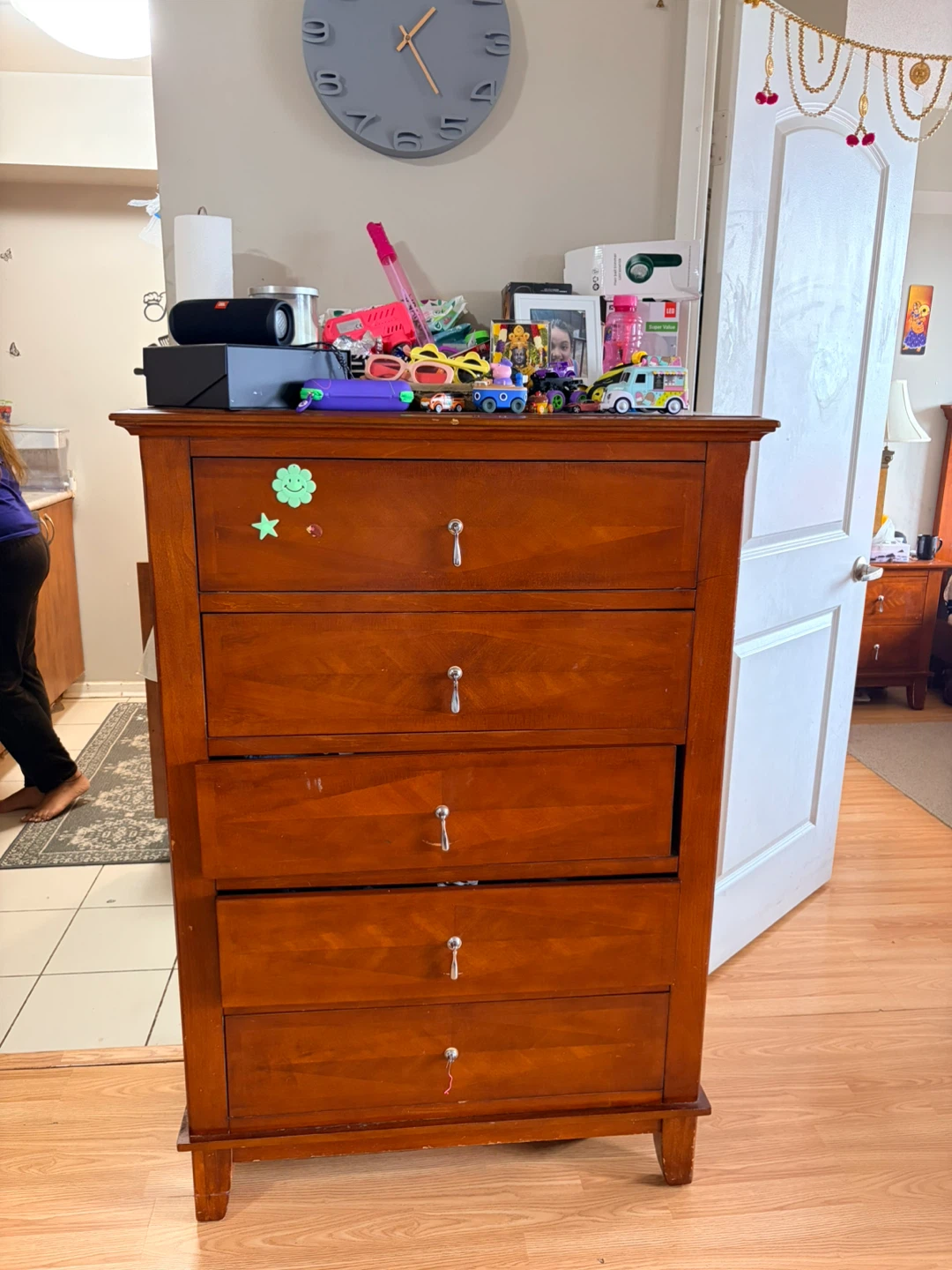 Wooden Dresser with Mirror - photo 4