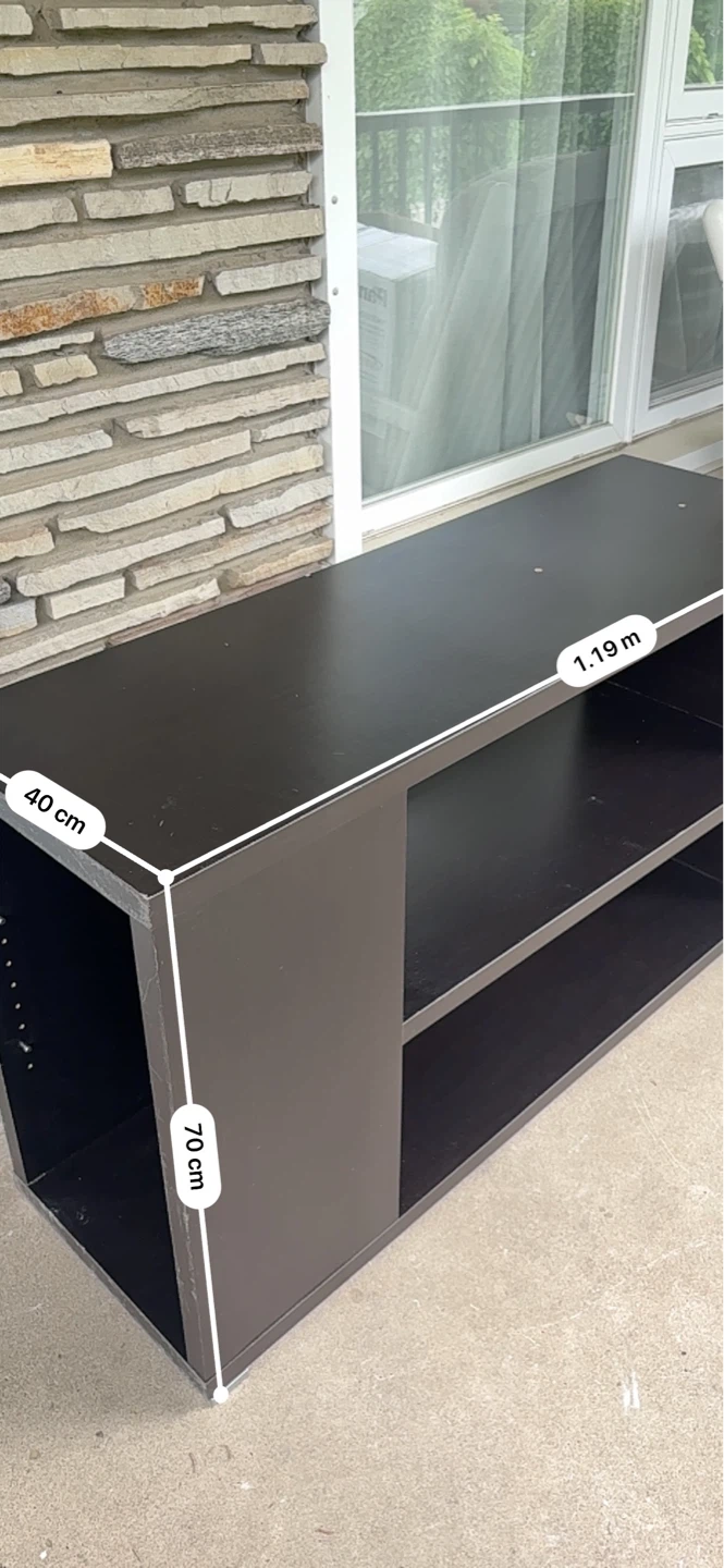 Dark Brown Media Console / Storage Unit - photo 4