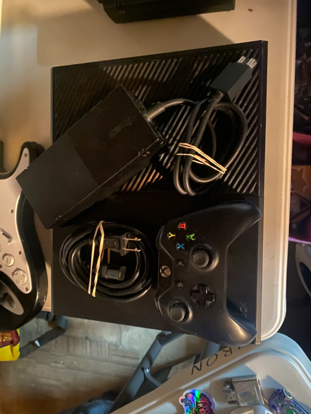 Xbox One Console with Controller and Power Brick