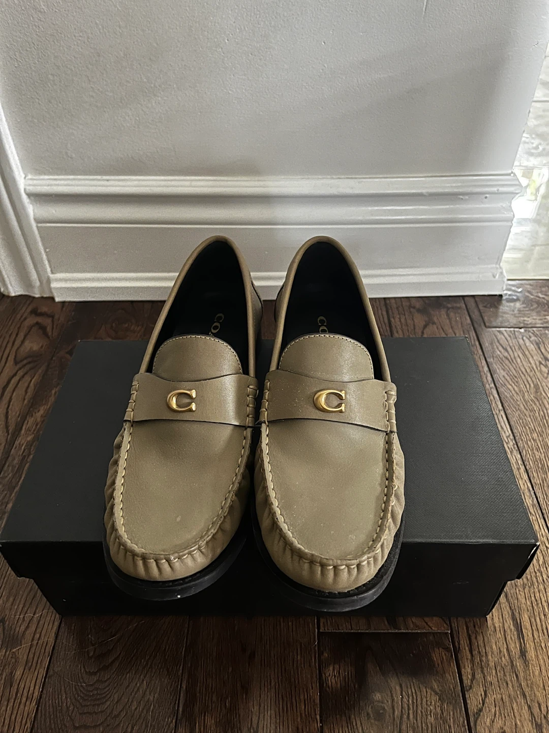 Coach Cruz Leather Espadrille Loafers