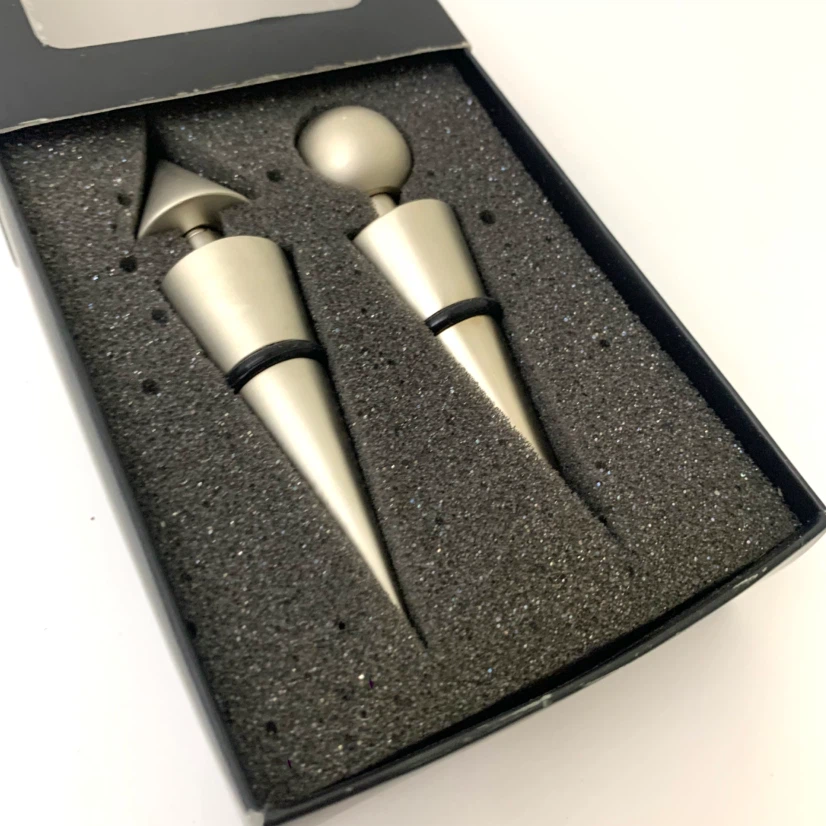 Wine Bottle Stoppers Metal Bottle Bar Accessories Kitchen - photo 5
