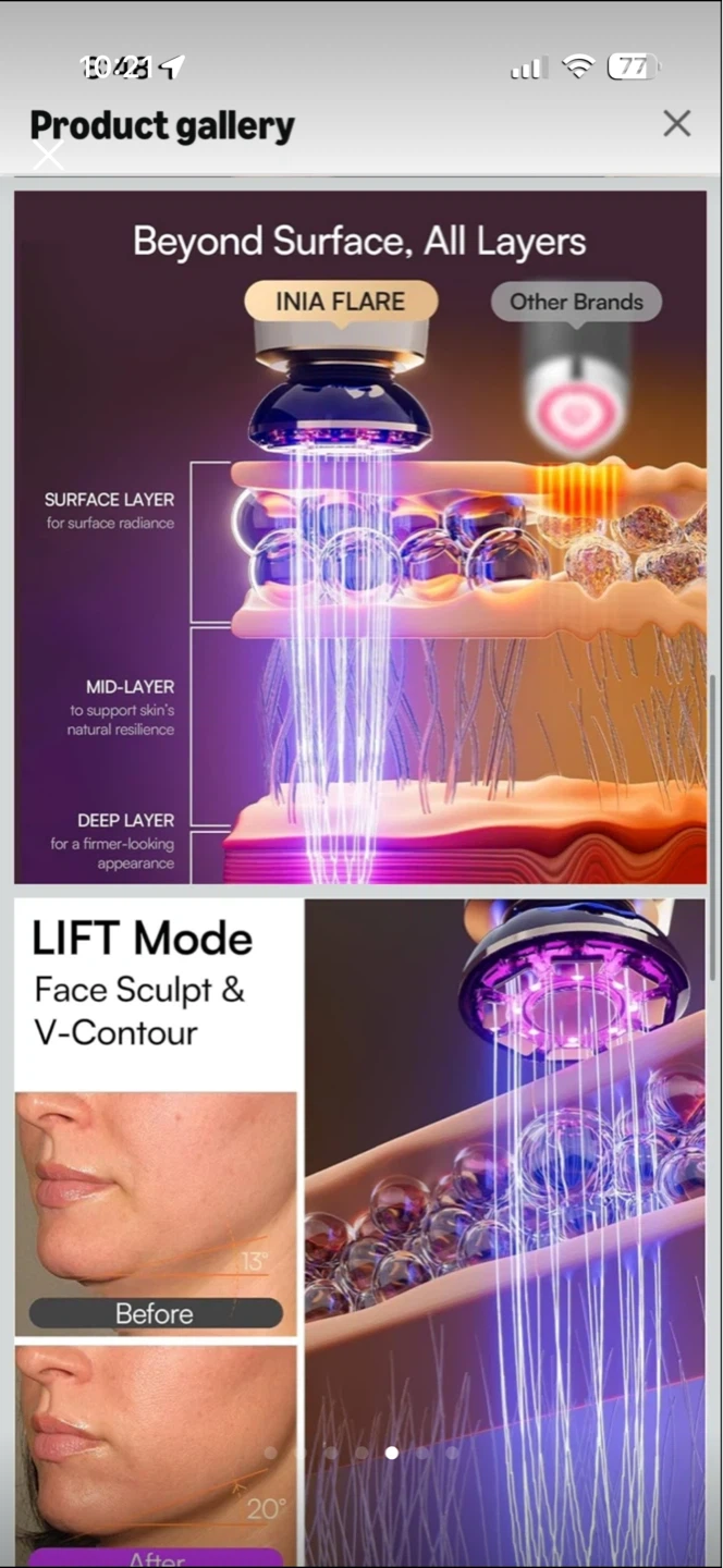 INIA Flare Facial Device with Hydrating Conductive Gel - photo 4