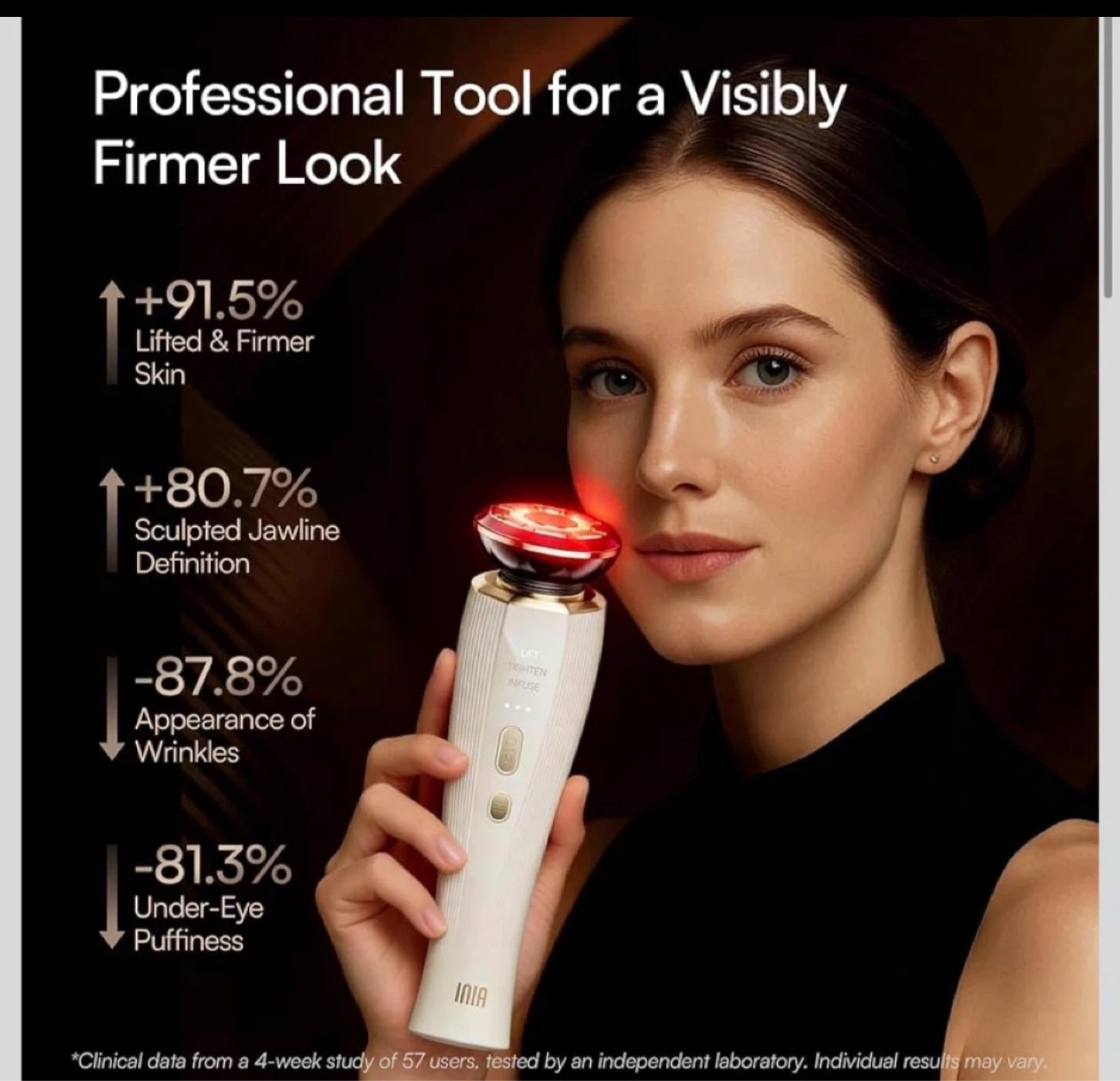 INIA Flare Facial Device with Hydrating Conductive Gel