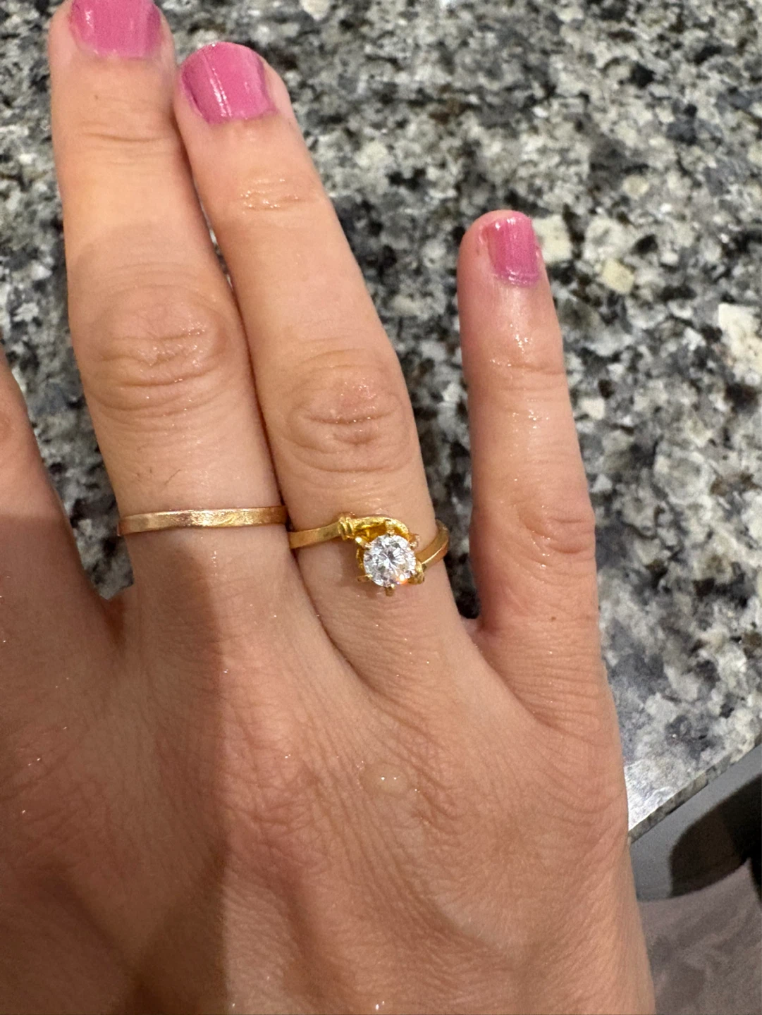 22k Gold Ring with Stone