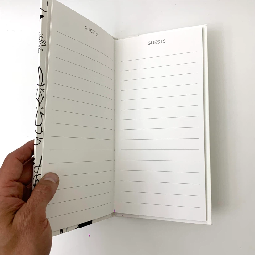 Guest Book Wedding Guest Book Memory Book Floral Keepsake - photo 5