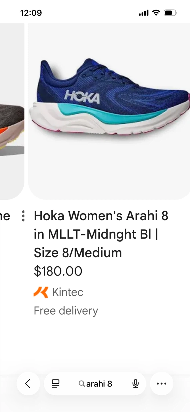 Size 8.5 woman’s Hoka Arahi 8 shoes - photo 5