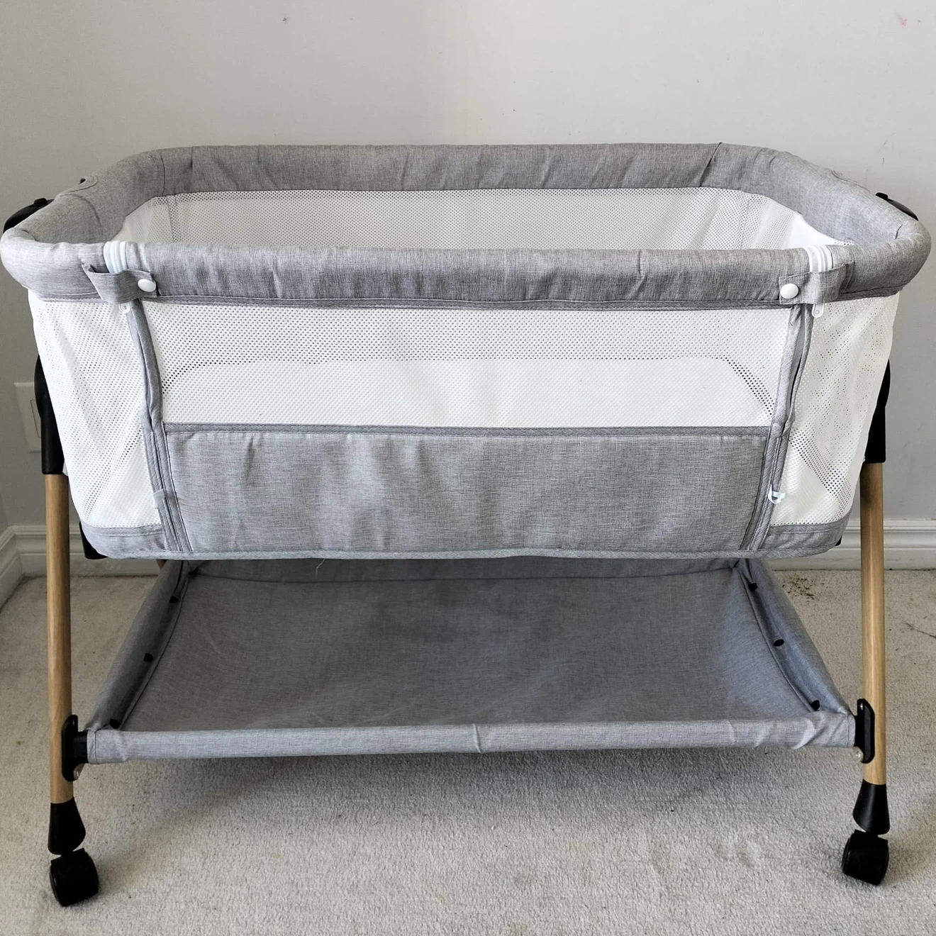 Grey Bassinet with Wheels - photo 2