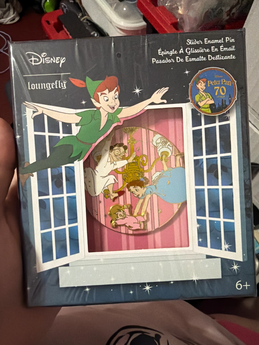 Loungefly Disney Peter Pan 70th Anniversary Slider Enamel Pin