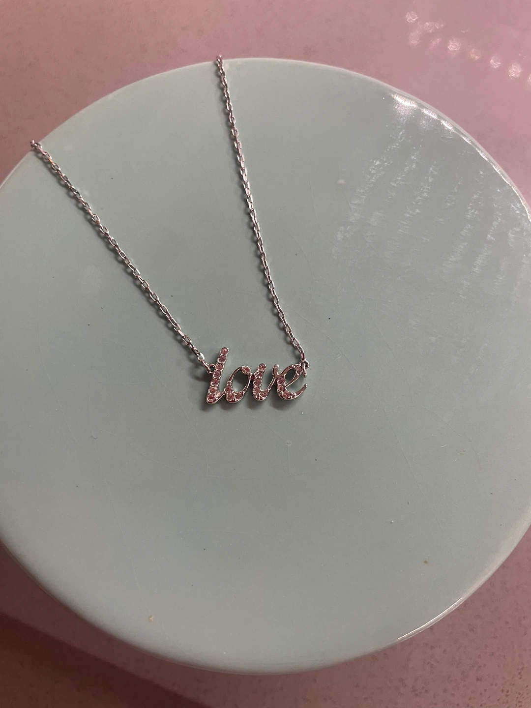 Swarovski retired "love" Necklace - photo 2