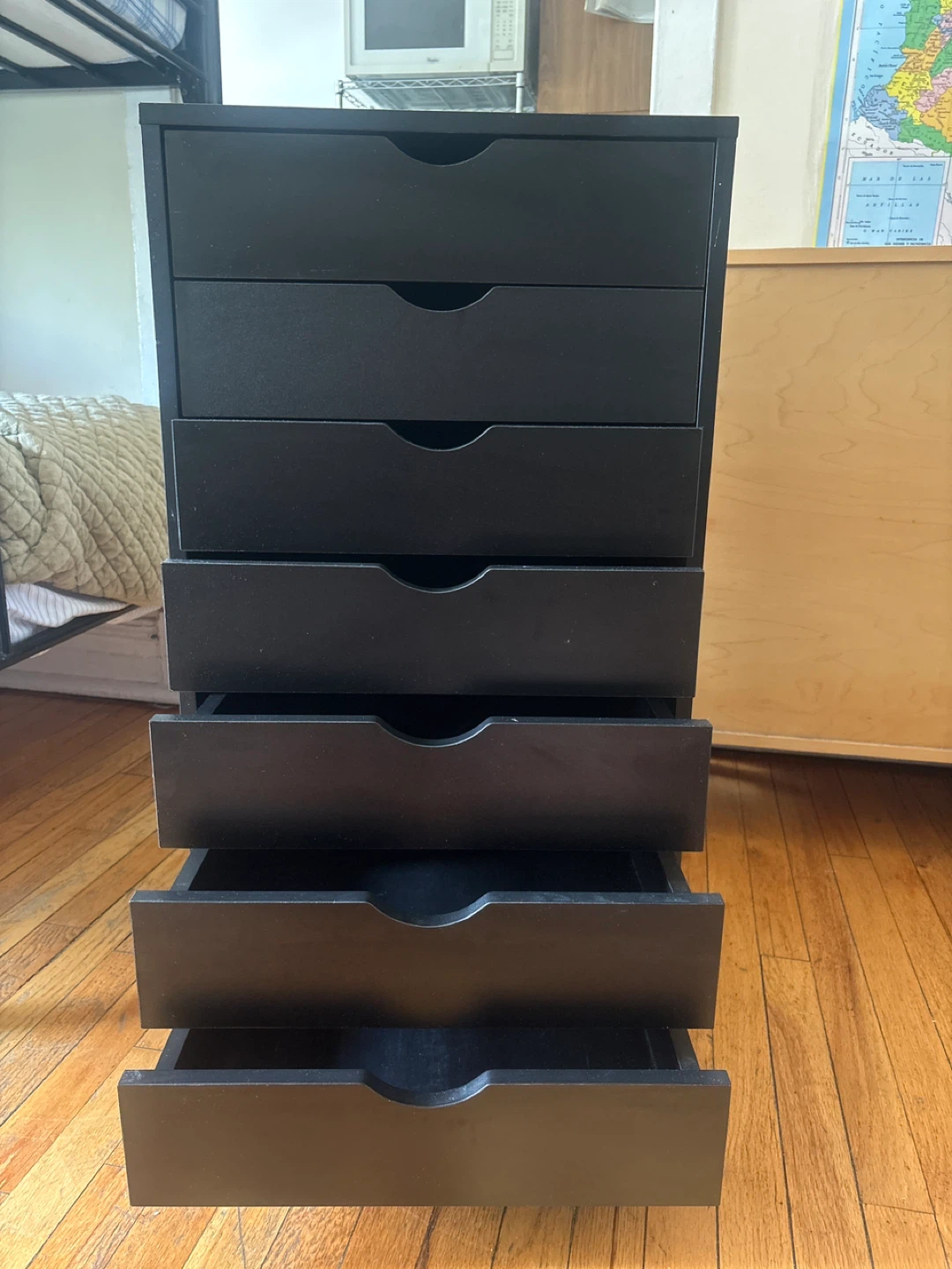 Black Rolling Drawer Cart - photo 2