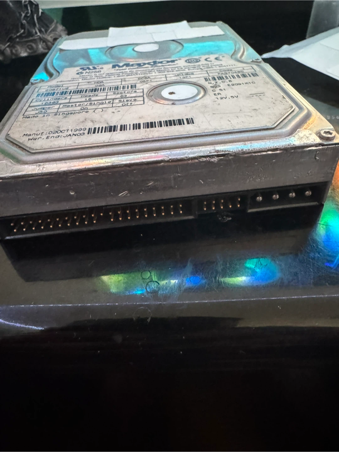 Vintage Maxtor 90871U2 IDE Hard Drive – Manufactured 1999 - photo 2