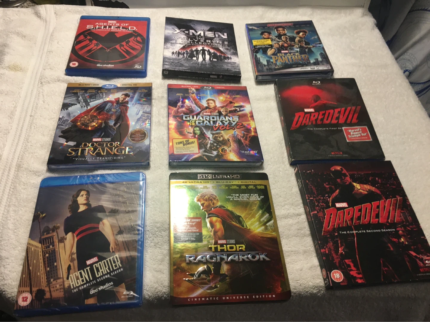 Collection of Marvel Blu-ray Movies
