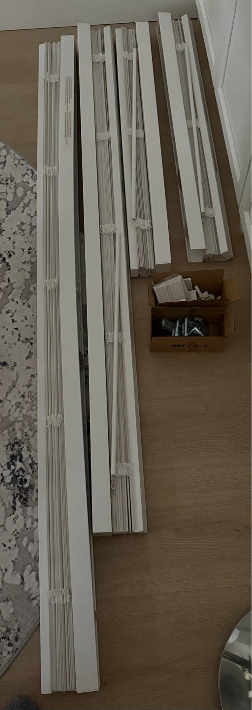 White Vinyl Blinds with Hardware