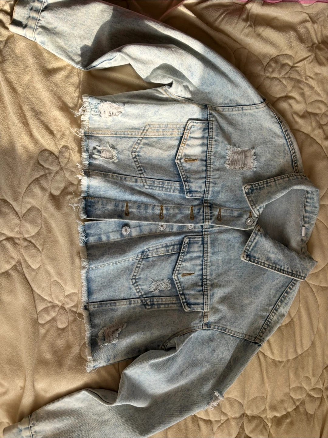 Distressed Denim Jacket