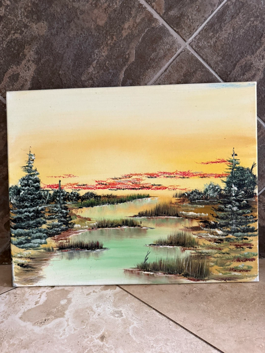 Hand-Painted Canvas Art - Mountain & Sunset Landscapes - photo 2