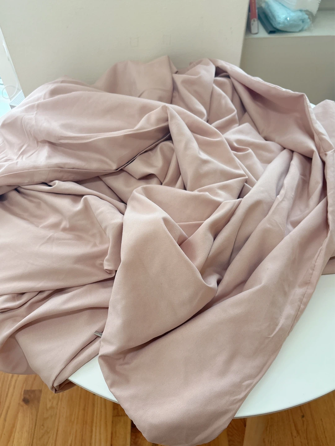 White Classic Blush Pink Duvet Cover (Queen) - photo 3