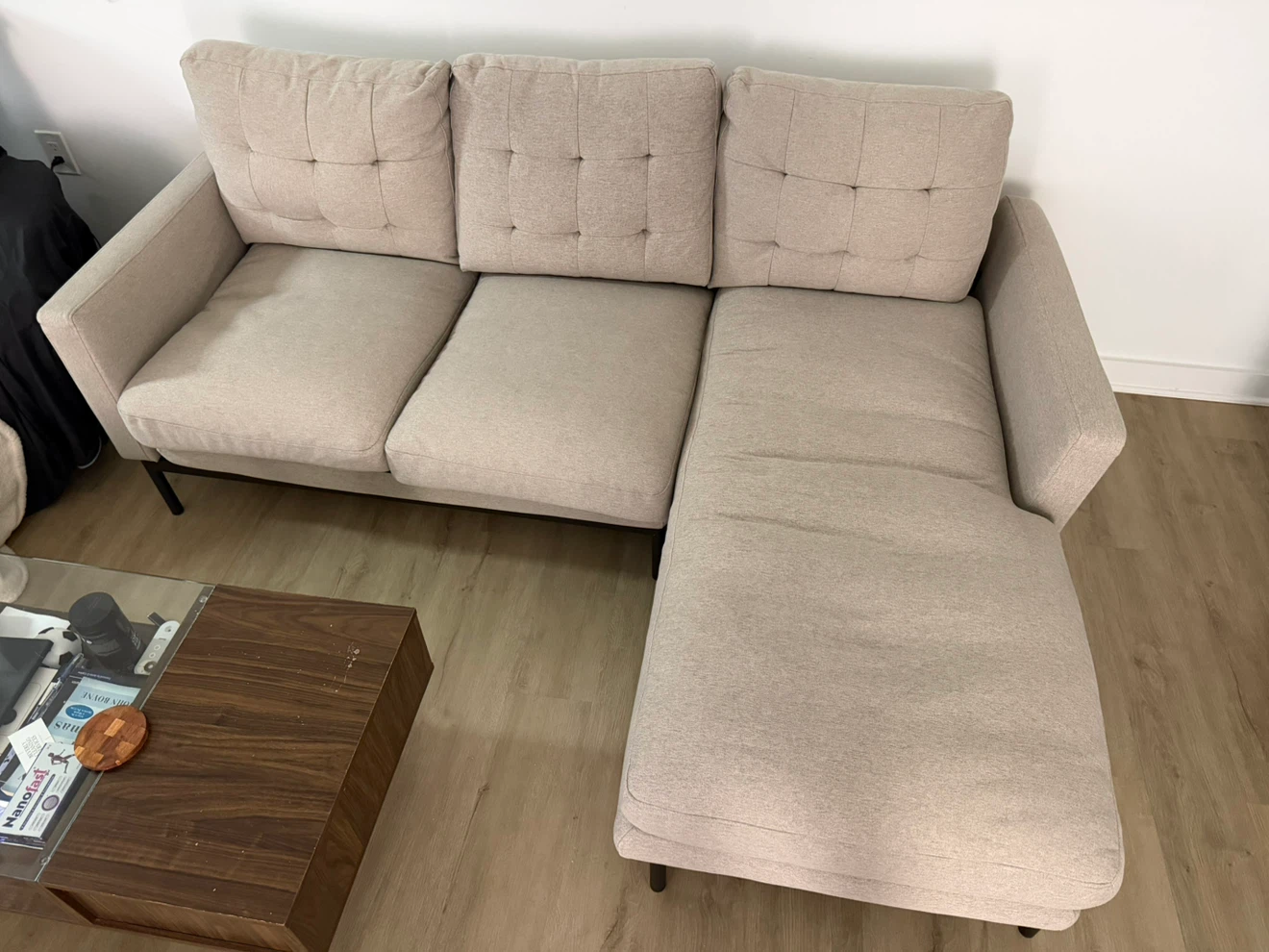 Beige Sectional Sofa - photo 2
