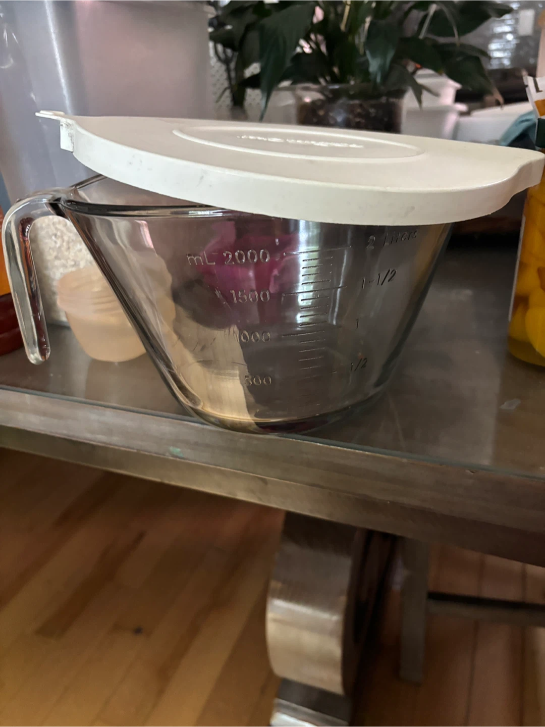 Glass Measuring Cup with Lid - photo 2