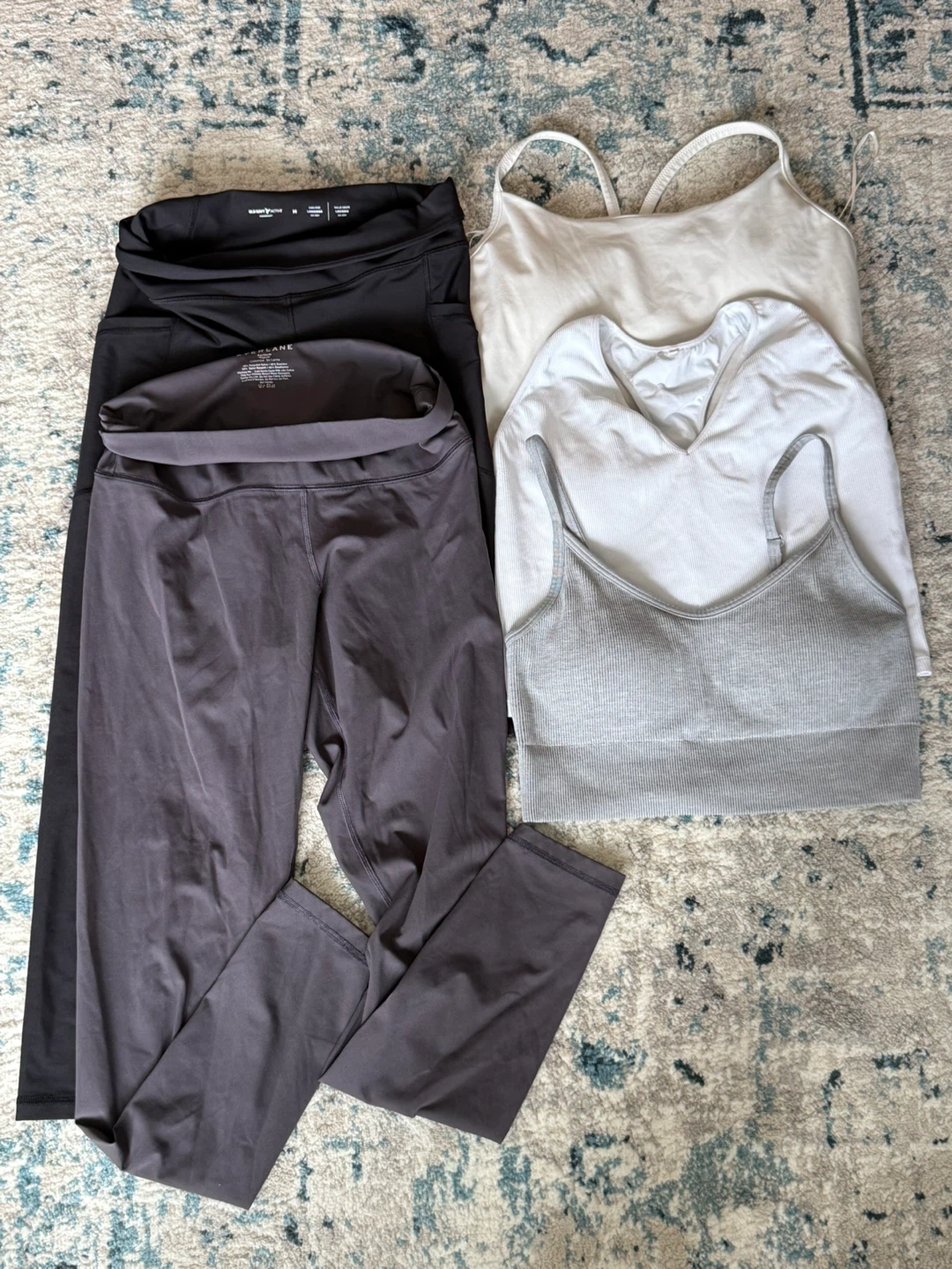 Athletic Leggings and Tops Set