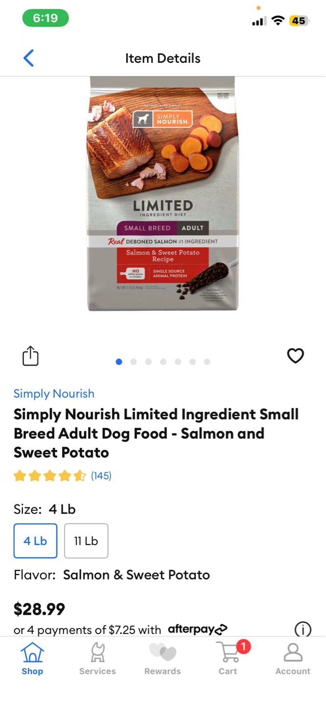 9lbs Simply Nourish Dog Food (Chicken Free) - photo 2