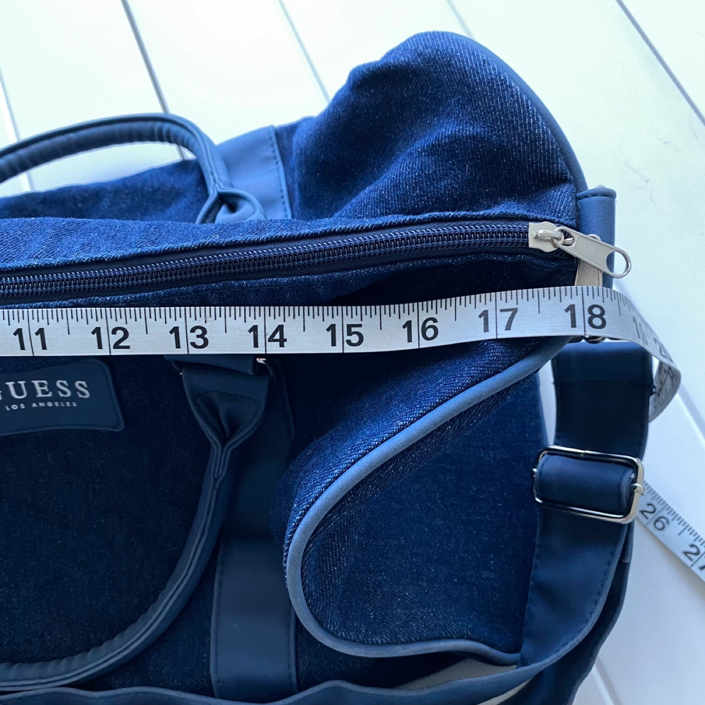 GUESS Los Angeles Denim Duffle Bag - photo 3