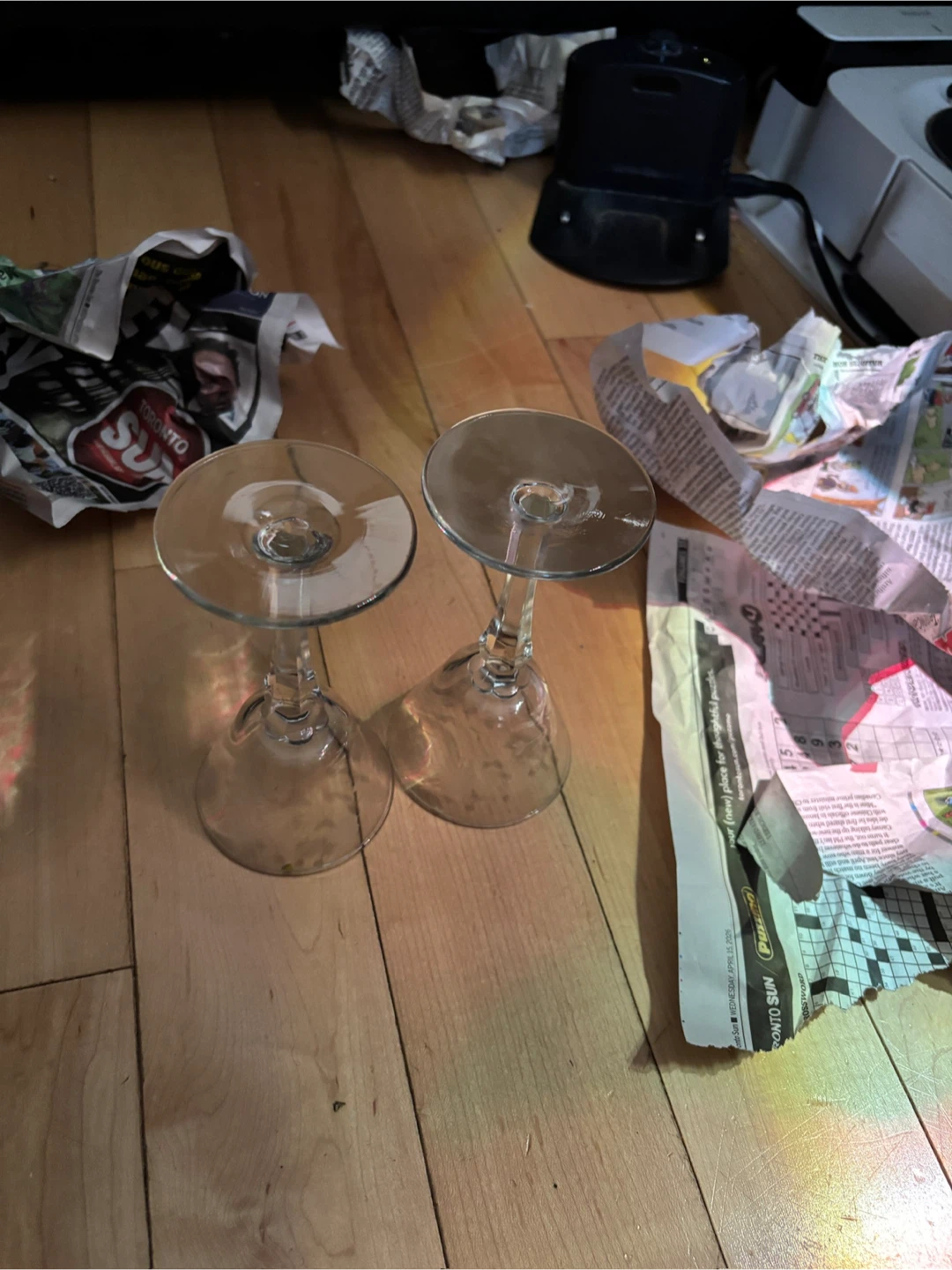 Set of 2 Etched Glass Stemware - photo 4