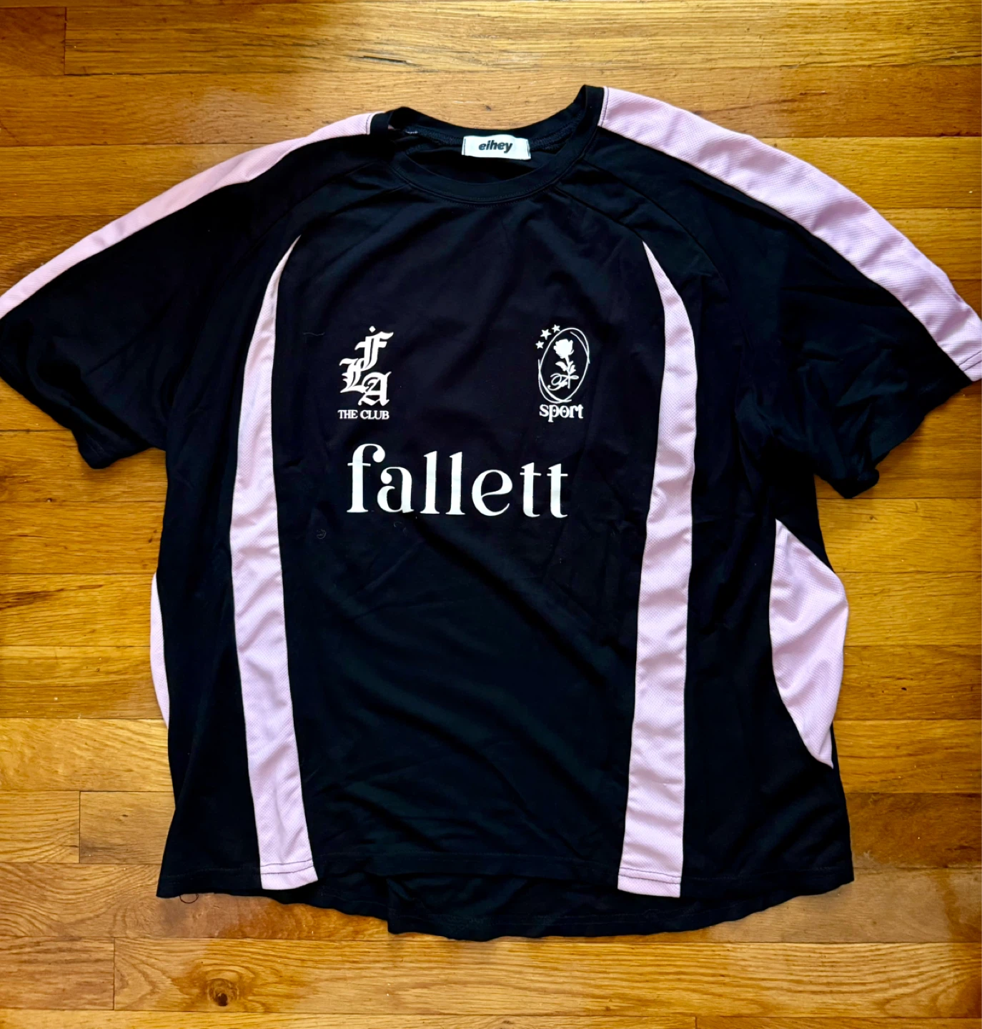 MWOT Black & Pink Soccer Jersey
