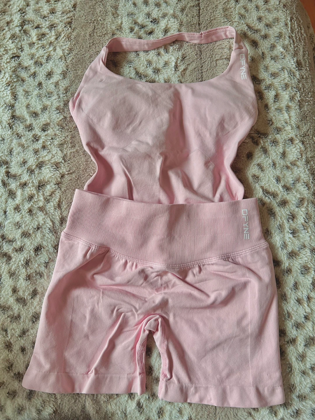 DFYNE Set light rose pink - halter and shorts - photo 3