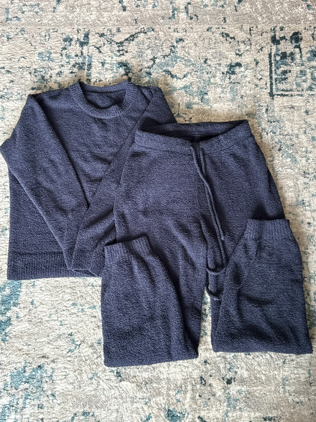 Uniqlo Navy Blue Cozy Loungewear Set