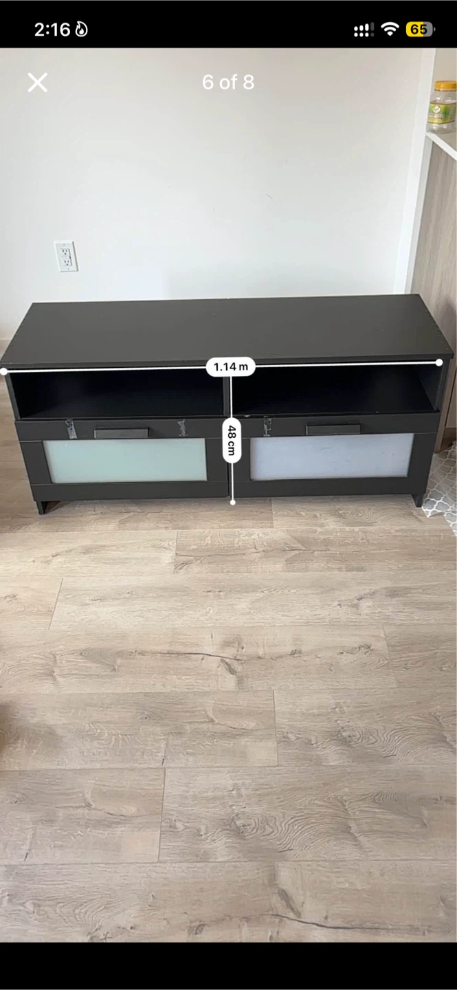 Dark Grey TV Stand / Media Console - photo 3