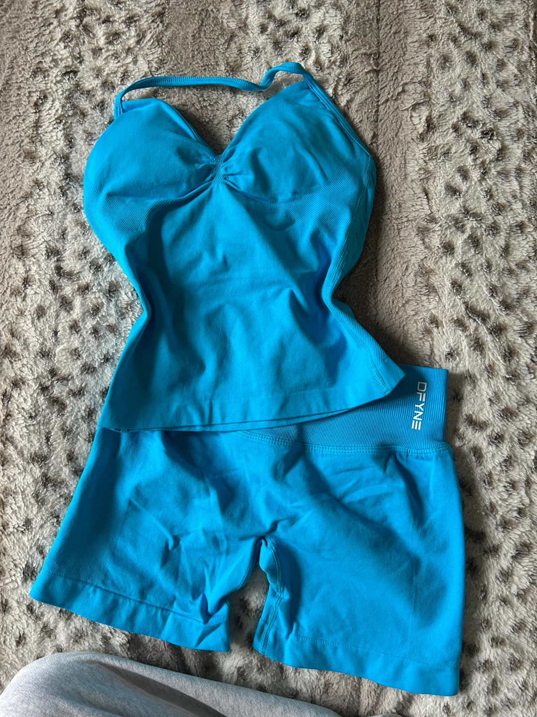 DFYNE Glacier Blue set - halter and shorts - photo 2