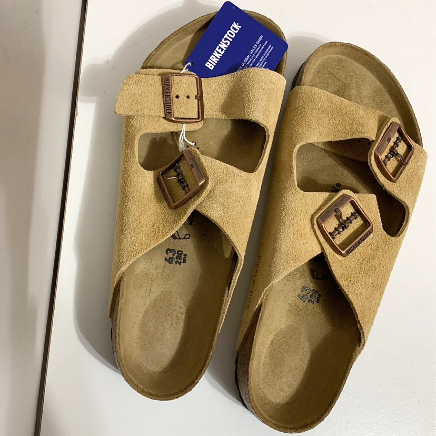 Birkenstock Arizona Mens Sandal Size 43 Suede Leather Shoes NEW - photo 4
