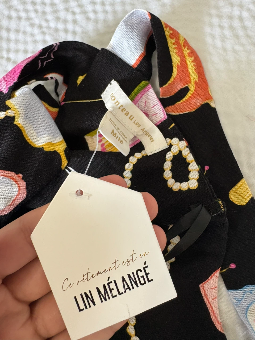 NEW! Monteau Los Angeles Linen Black Mini Dress - photo 4
