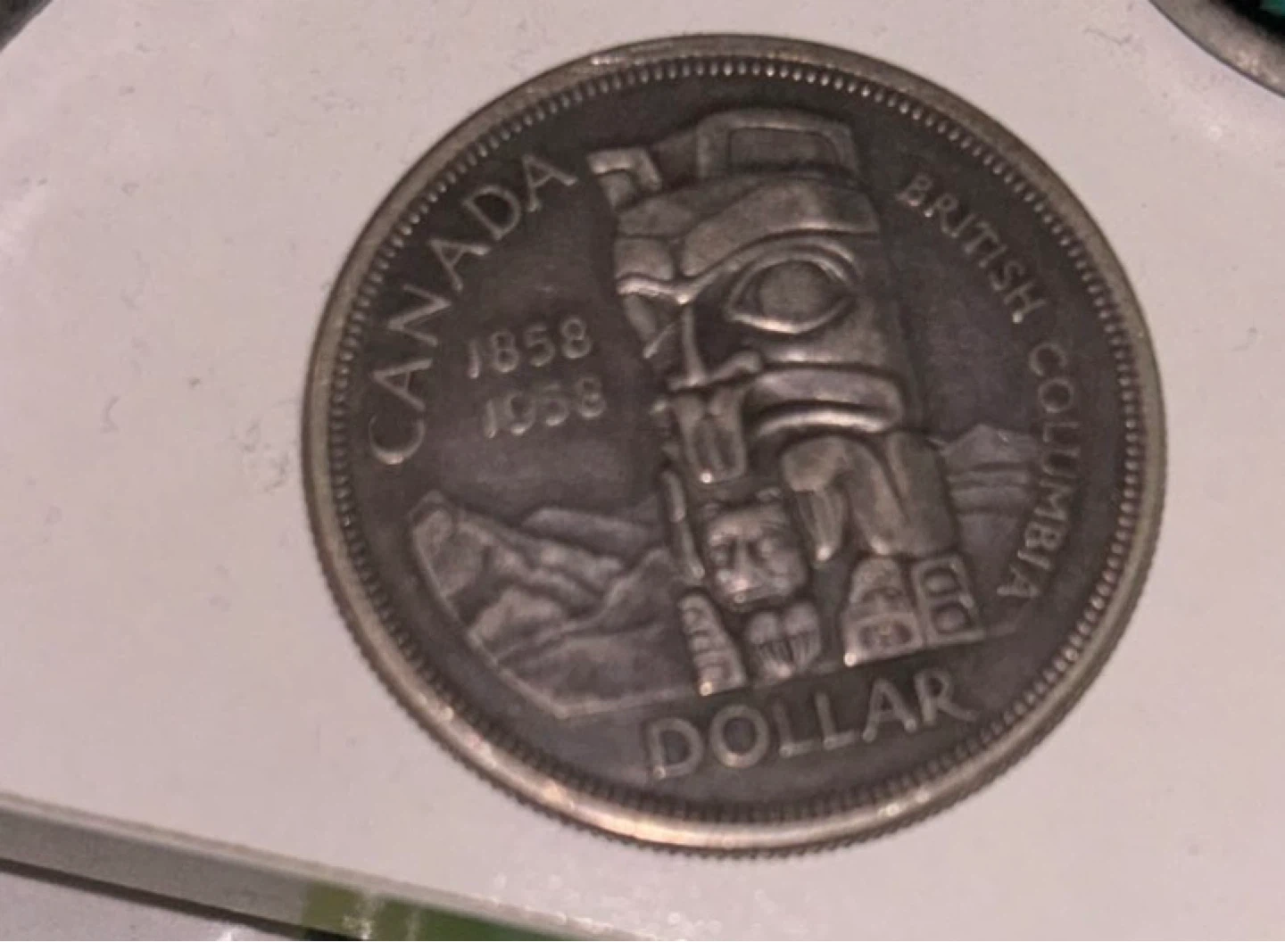 1958 Canada British Columbia Dollar Coin