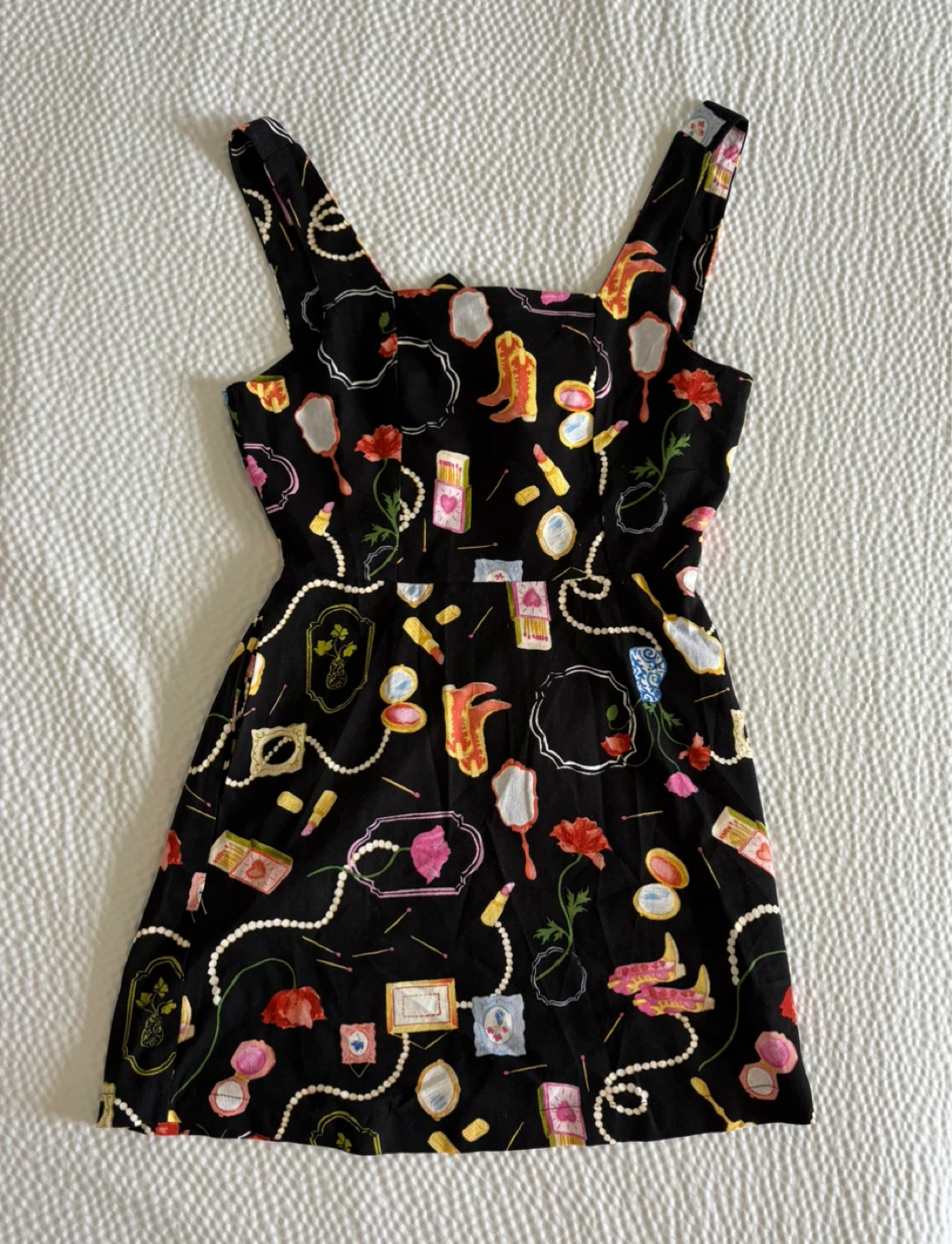 NEW! Monteau Los Angeles Linen Black Mini Dress