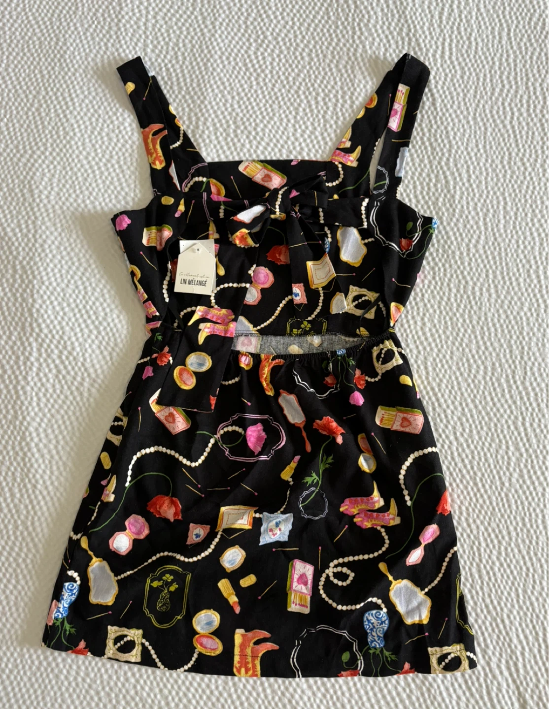 NEW! Monteau Los Angeles Linen Black Mini Dress - photo 2