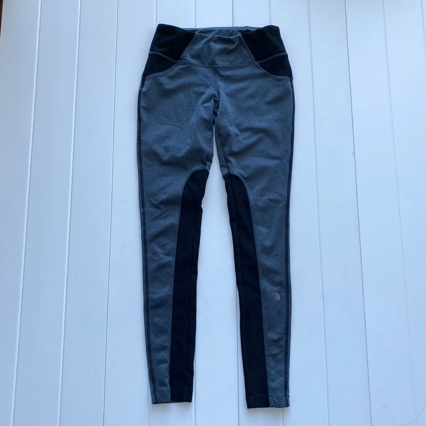 MPG Sport Two-Tone Gray & Black Active Leggings - photo 2