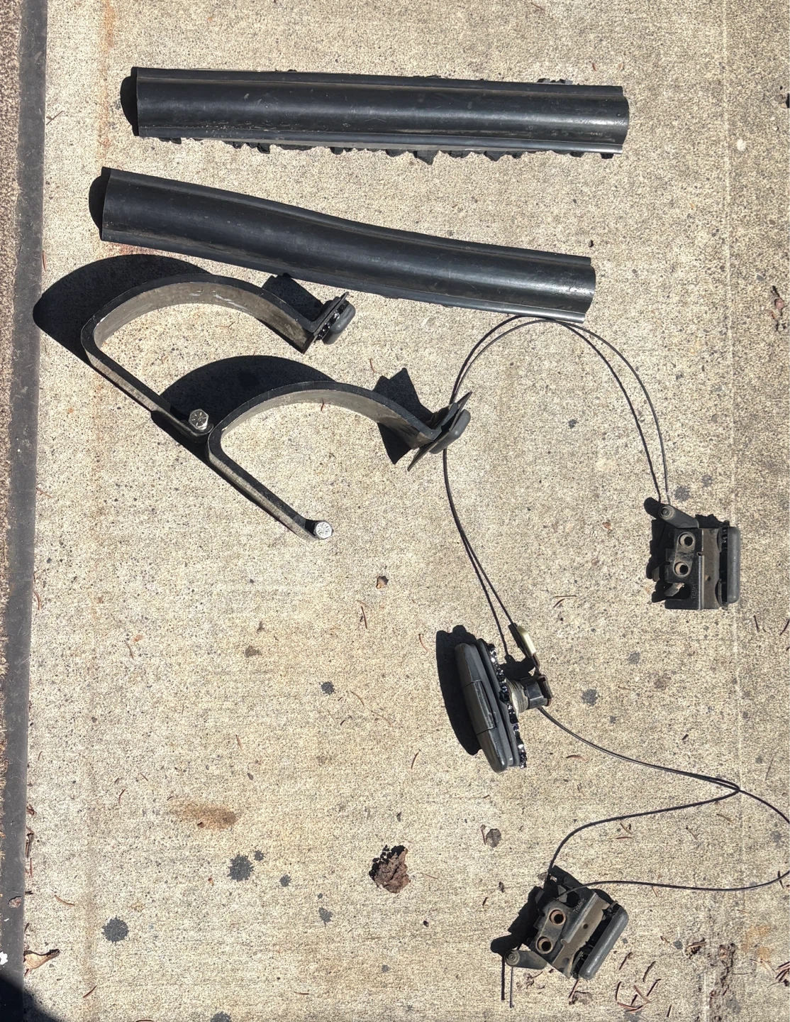 Free Parts from broken Lear Canopy back window.
