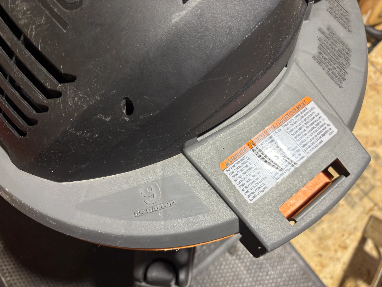 RIDGID 9 US Gallon Wet/Dry Vac - photo 3