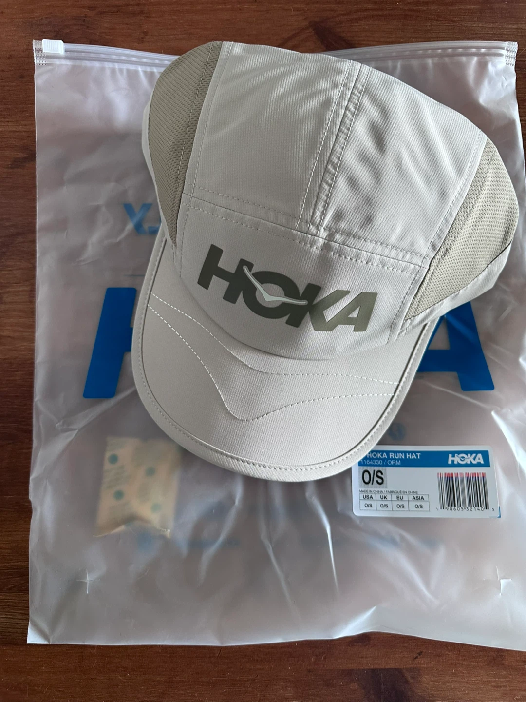Hoka Run Hat O/S Beige