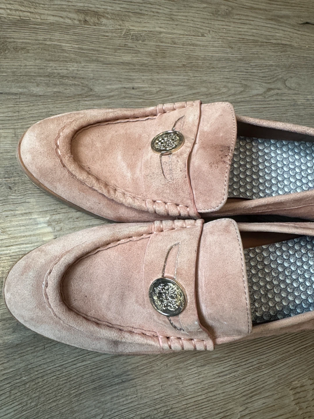 Vince Camuto Pink Suede Loafers