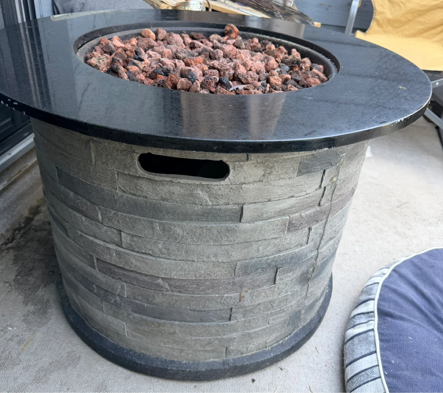 Propane Fire Pit with Stone-Like Base - photo 2