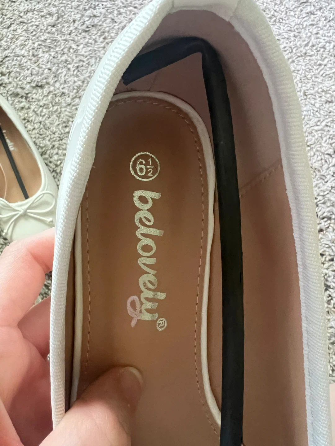 Belovey White Ballet Flats Women's Size 6.5 - photo 4