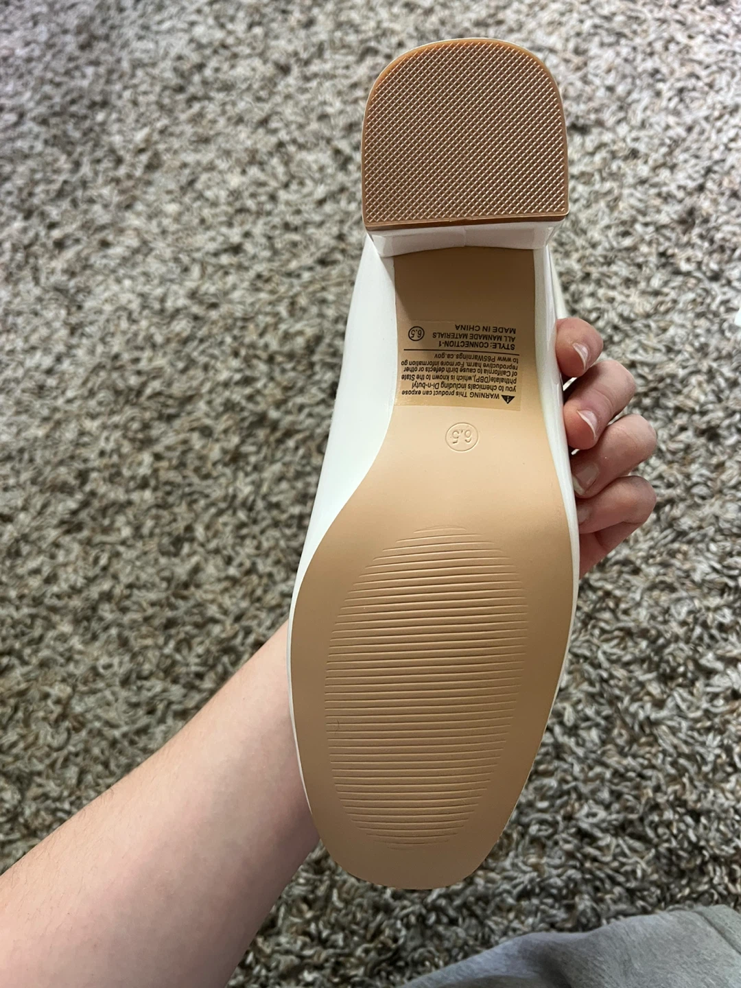 Belovey White Ballet Flats Women's Size 6.5 - photo 3