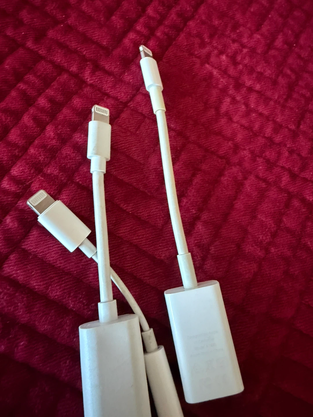 Apple Lightning to USB Camera Adapter and Charge Cable