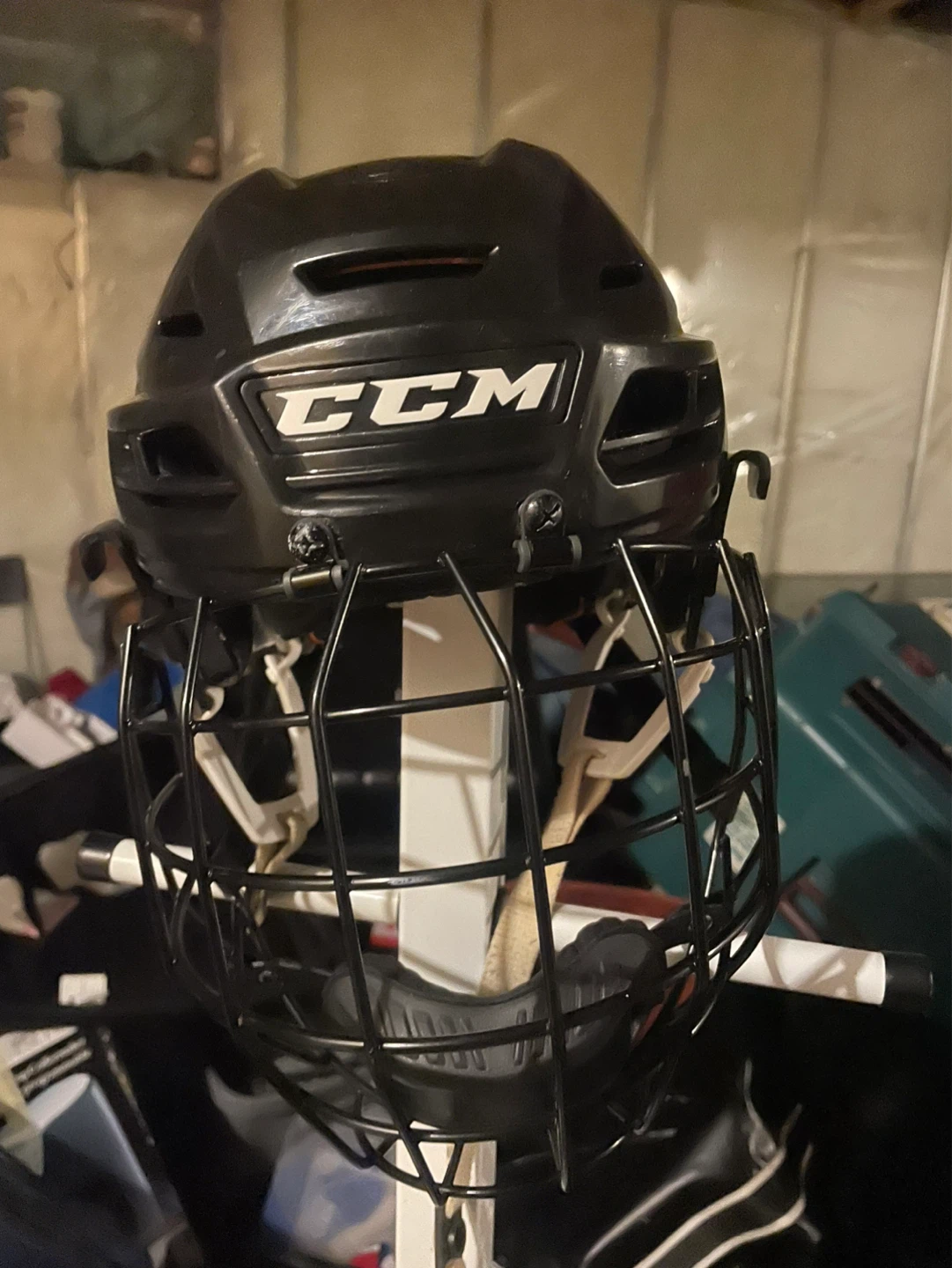 CCM Hockey Helmet with Cage & ear lubes
