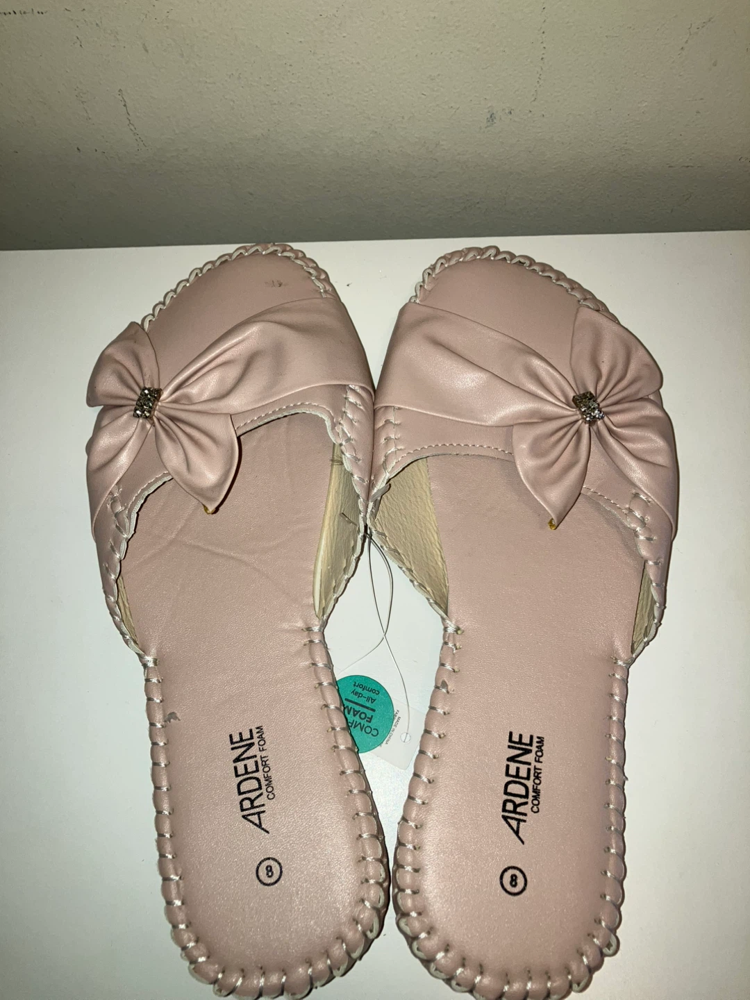 Ardene Pink Comfort Foam Slides - Size 8 - photo 2