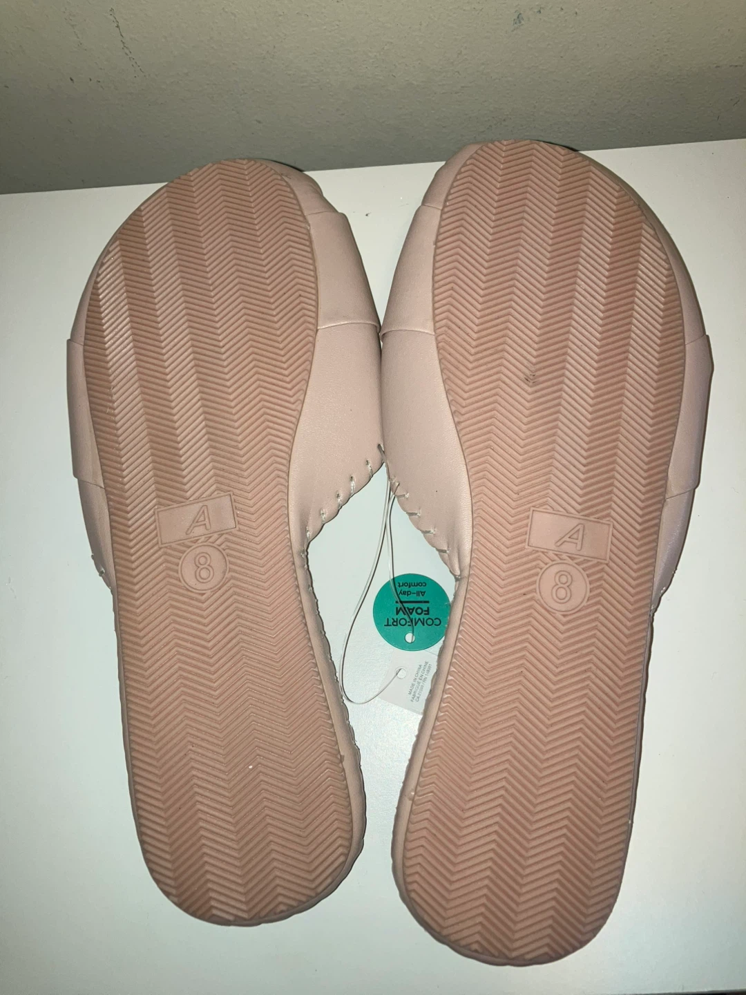 Ardene Pink Comfort Foam Slides - Size 8 - photo 3
