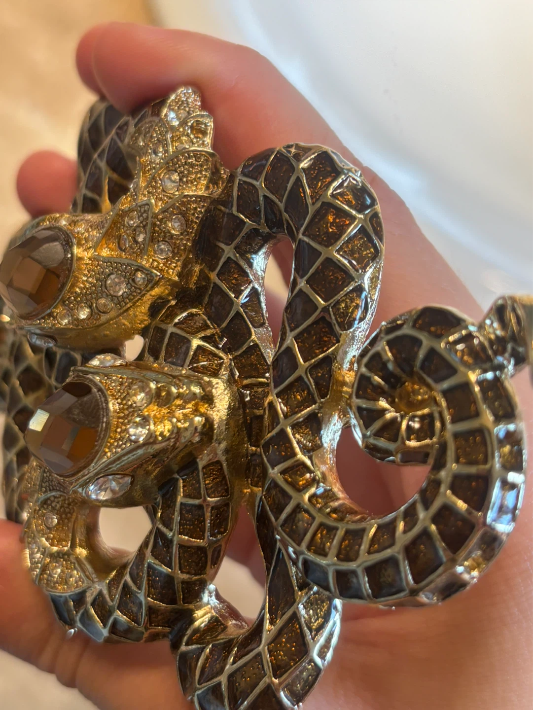 Vintage Double snake brooch/pin - photo 4