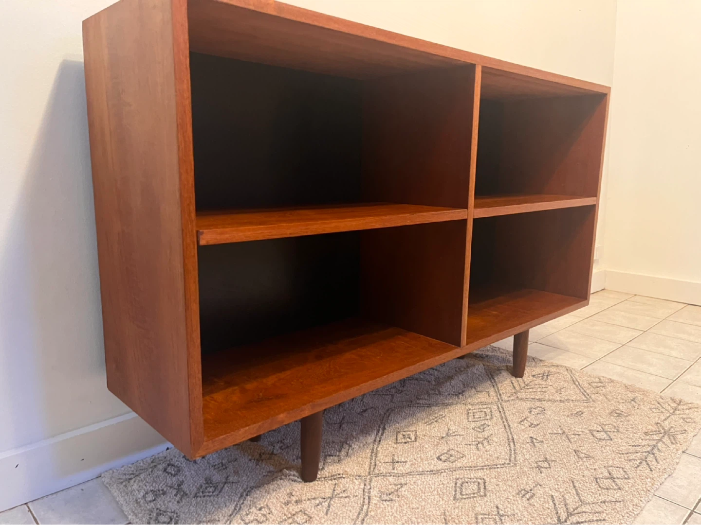 Restored Mid Century Modern Teak Bookcase